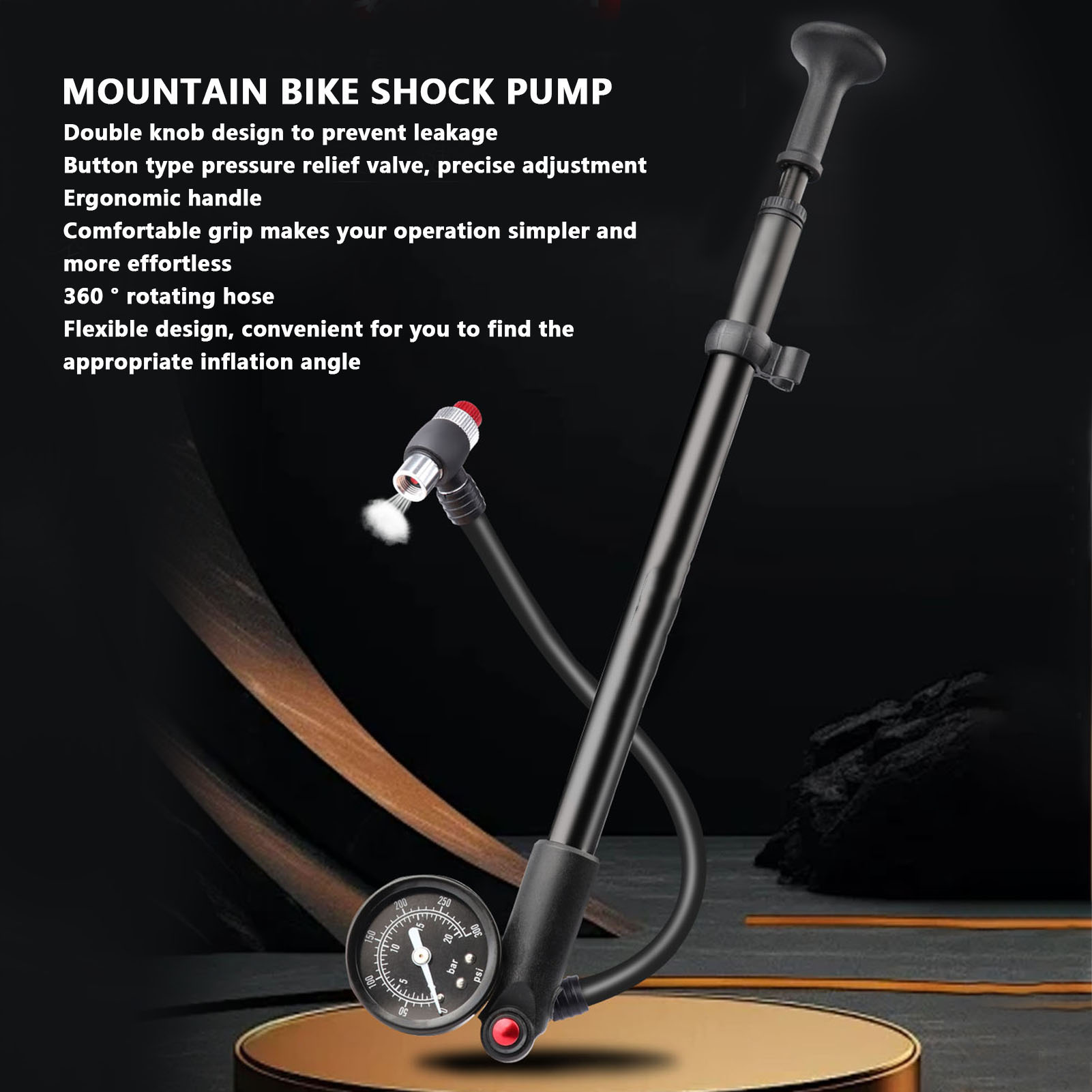 Shock Pump Suspension - Насос для амортизаторов горного велосипеда, высокое