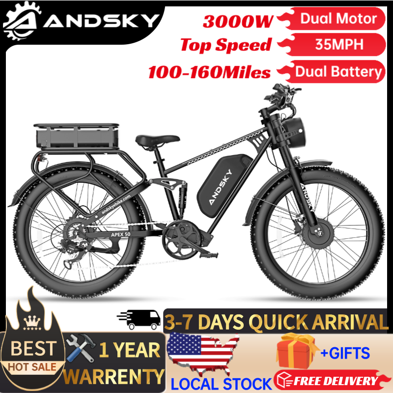 Электровелосипед ANDSKY Apex50 – обзор и цена Shock Pump Suspension